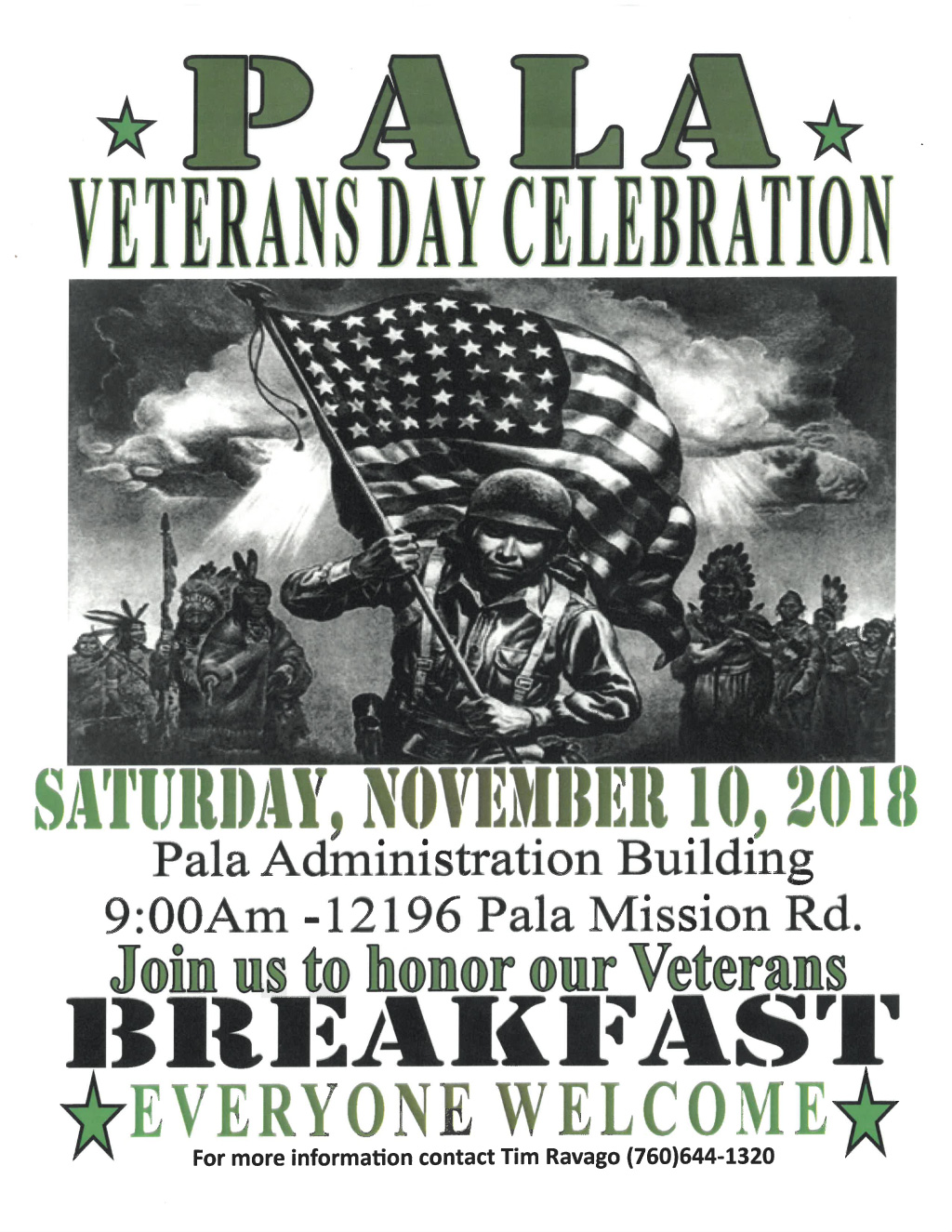 Pala Band Veterans Day Celebration Pala California