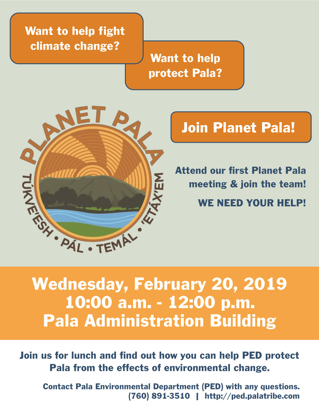 Pala Band Pala Environmental Department PED Planet Pala