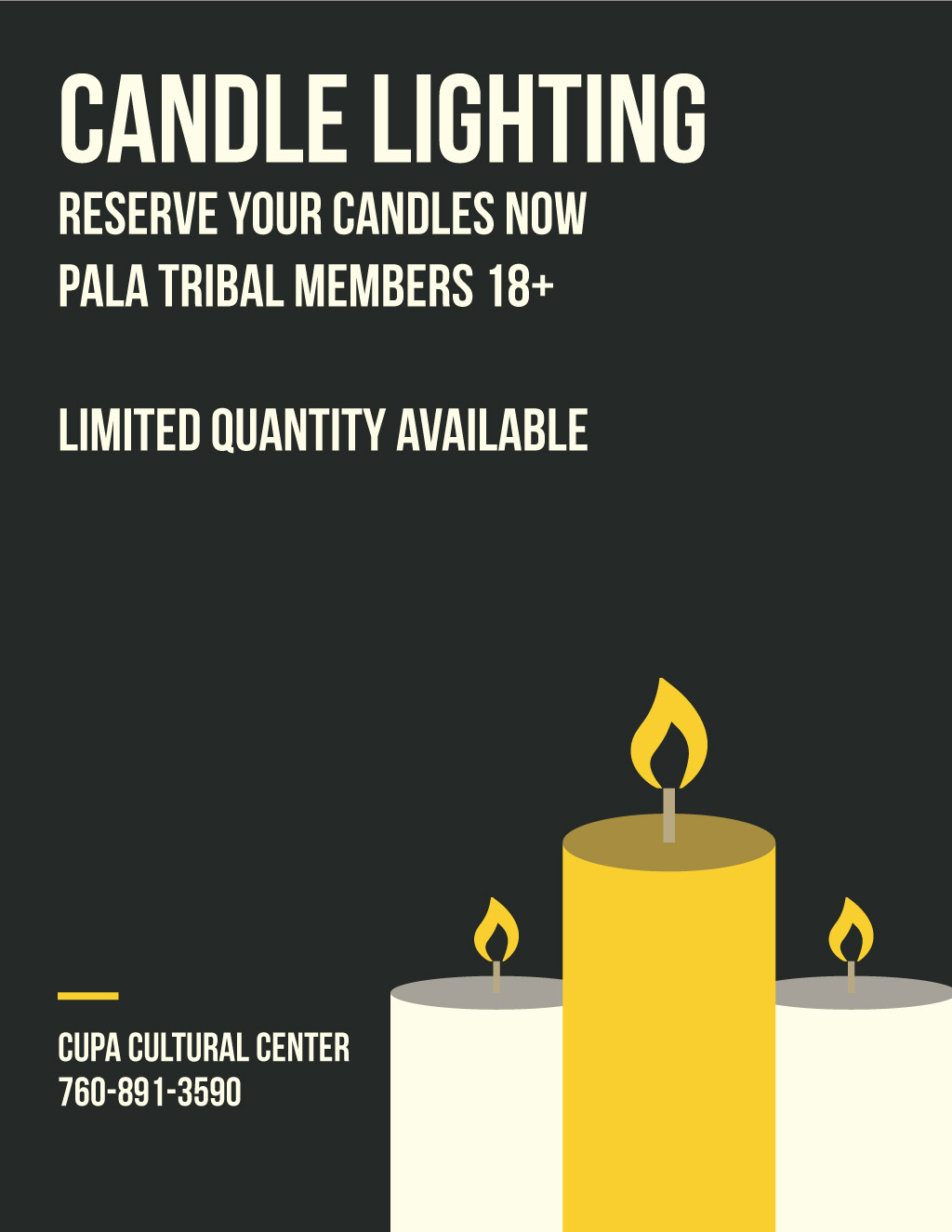 Pala Band of Mission Indians Pala Candle Lighting Cupa Cultural Center