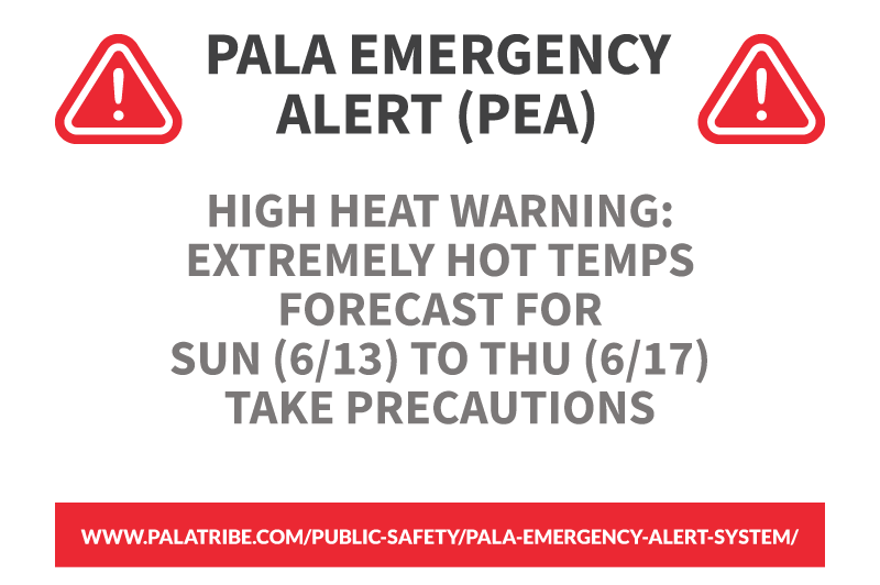 Pala Band of Mission Indians Pala PED Pala Environmental Emergency Alert System June 2021