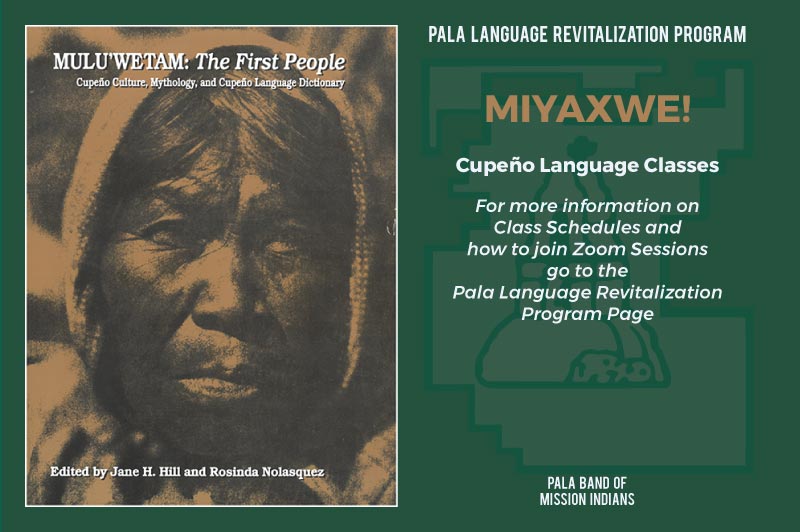 Pala Band of Mission Indians PBMI Pala Language Revitalization Program 2022
