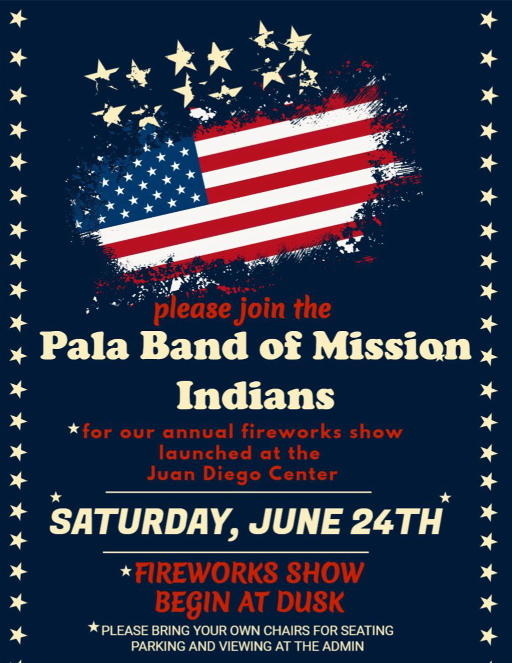 Pala Band of Mission Indians Pala Community Fireworks Display