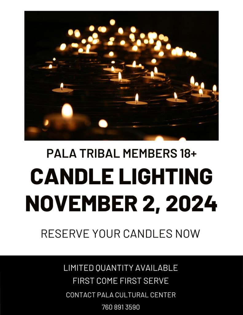 Pala Band California Cupa Cultural Center Event Pala Candle Lighting