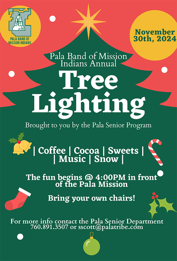 Pala Band of Mission Indians Pala Seniors Program Christmas Tree