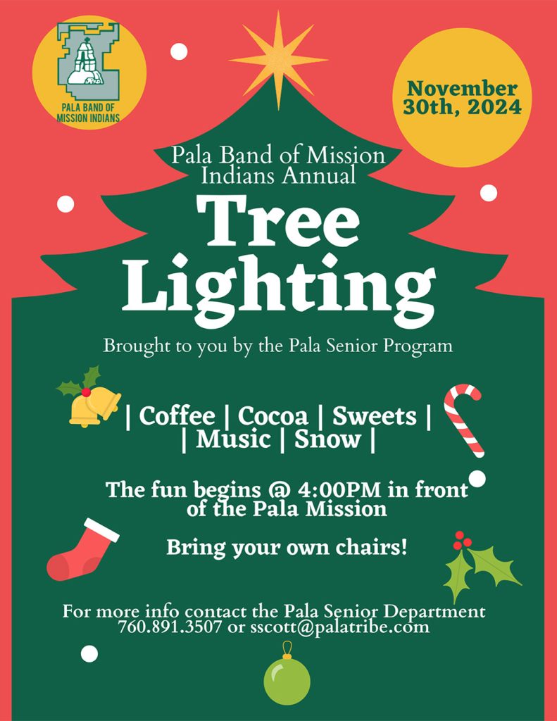 Pala Band of Mission Indians Pala Seniors Program Christmas Tree